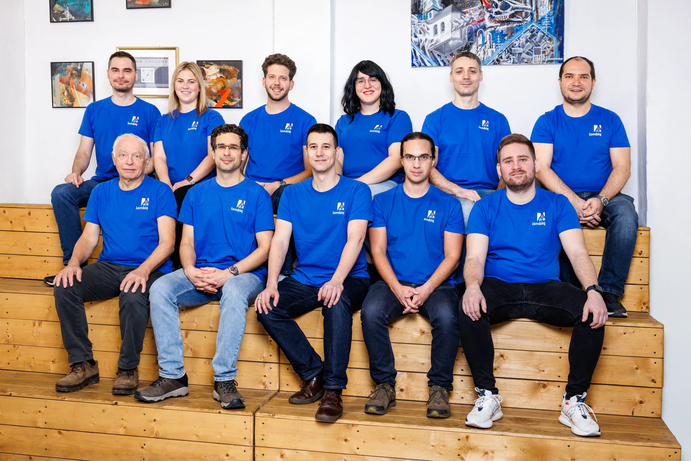 Photo of the Lombiq team